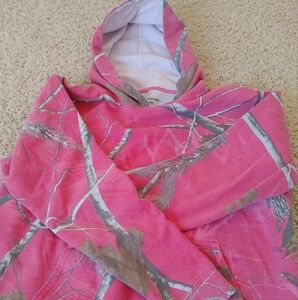 Realtree Pink Camouflage Womens  Hoodie